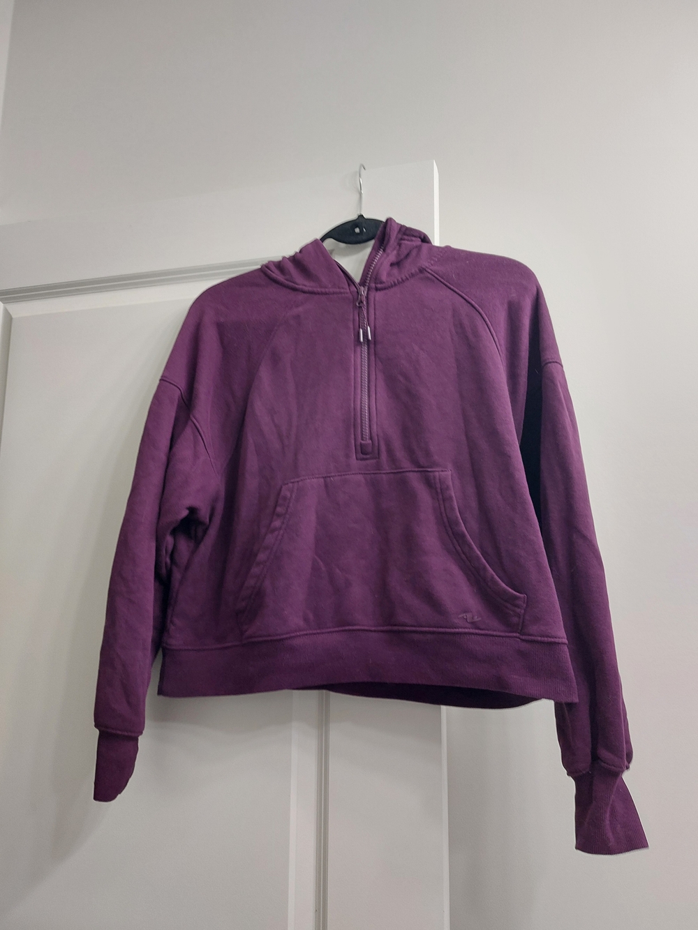 Athletic Works Plum Quater Zip Neck Sweatshirt